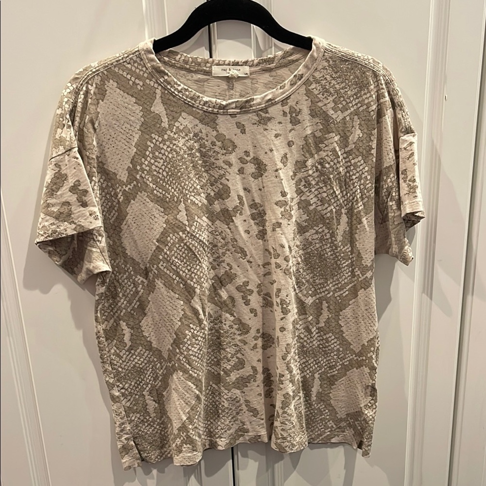 Rag & Bone Snake Print T-Shirt